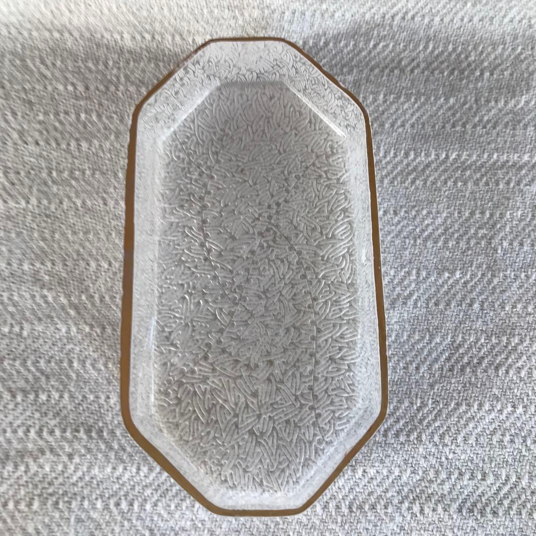 三野直子　八角皿　硝子　　　　　(辻和美)