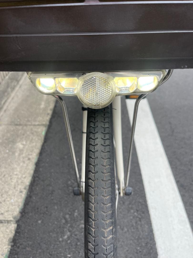 パナソニック電動アシスト自転車 ホワイト バスケット付き26DPTR02