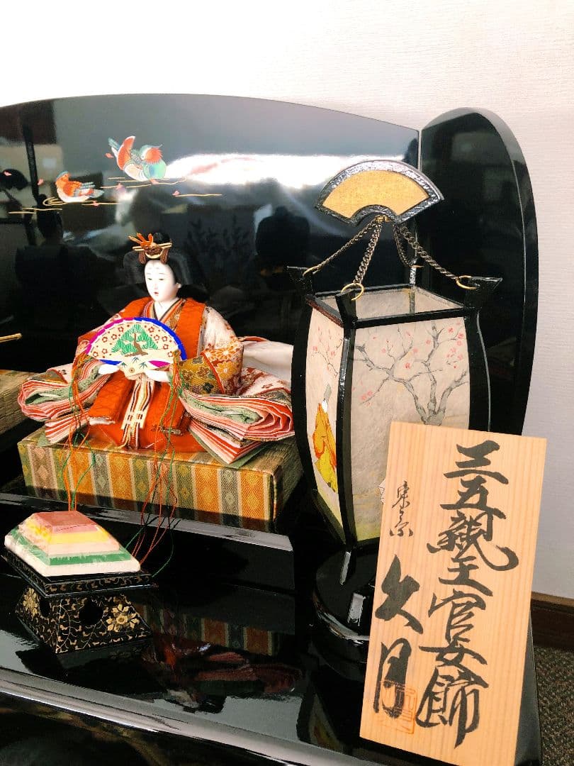 久月【釣りぼんぼり】2段飾り雛人形 ご購入前にご連絡下さい