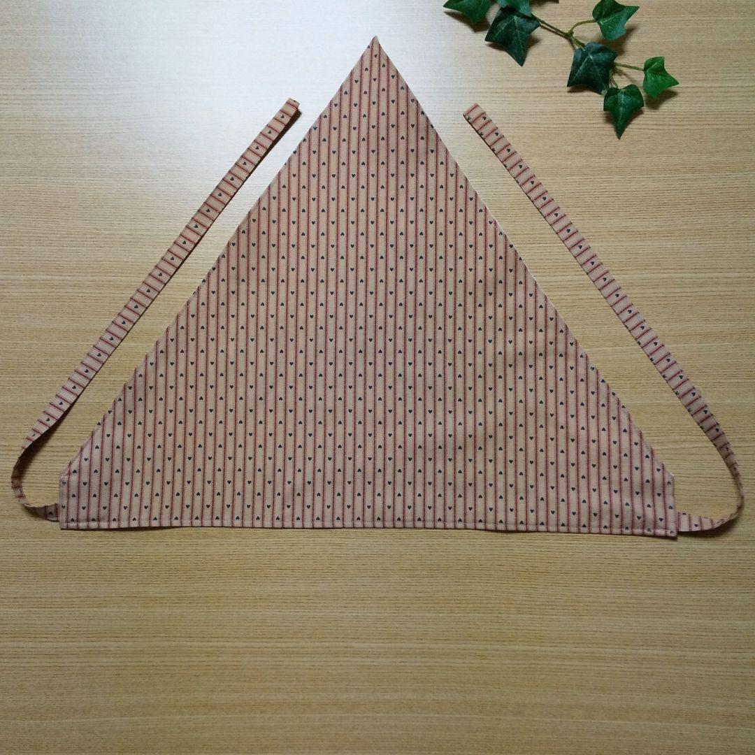 ハンドメイド＊紐つき三角巾(見本)　　ルシアン　カントリー　三角巾
