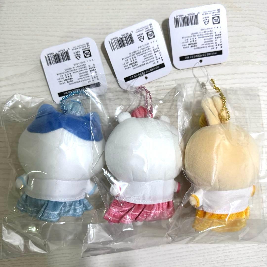 【韓国限定】ちいかわショップ 韓服マスコット ぬいぐるみキーリング 3種セット