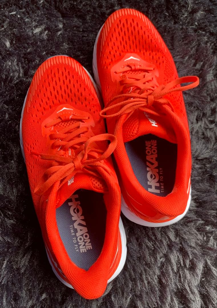HOKA ONE ONE ホカオネオネ クリフトン7 WIDE 26cm 赤
