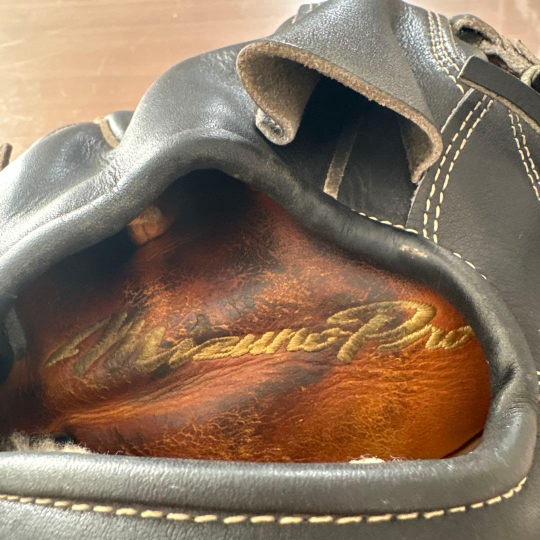 【値下げ】Mizuno Pro ミズプロ 硬式 投手 HAGA JAPAN 黒