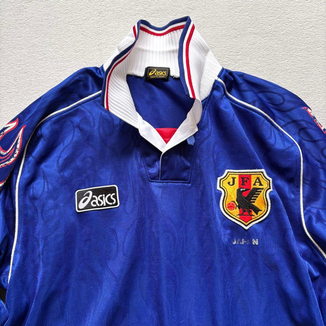 1998 W杯 日本代表 JFA asics ゲームシャツ 90s ブロークコア