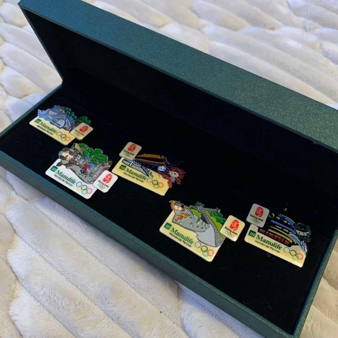 限定品‼️北京オリンピック マニュライフ生命 ピンバッチ 5個 激レア出品
