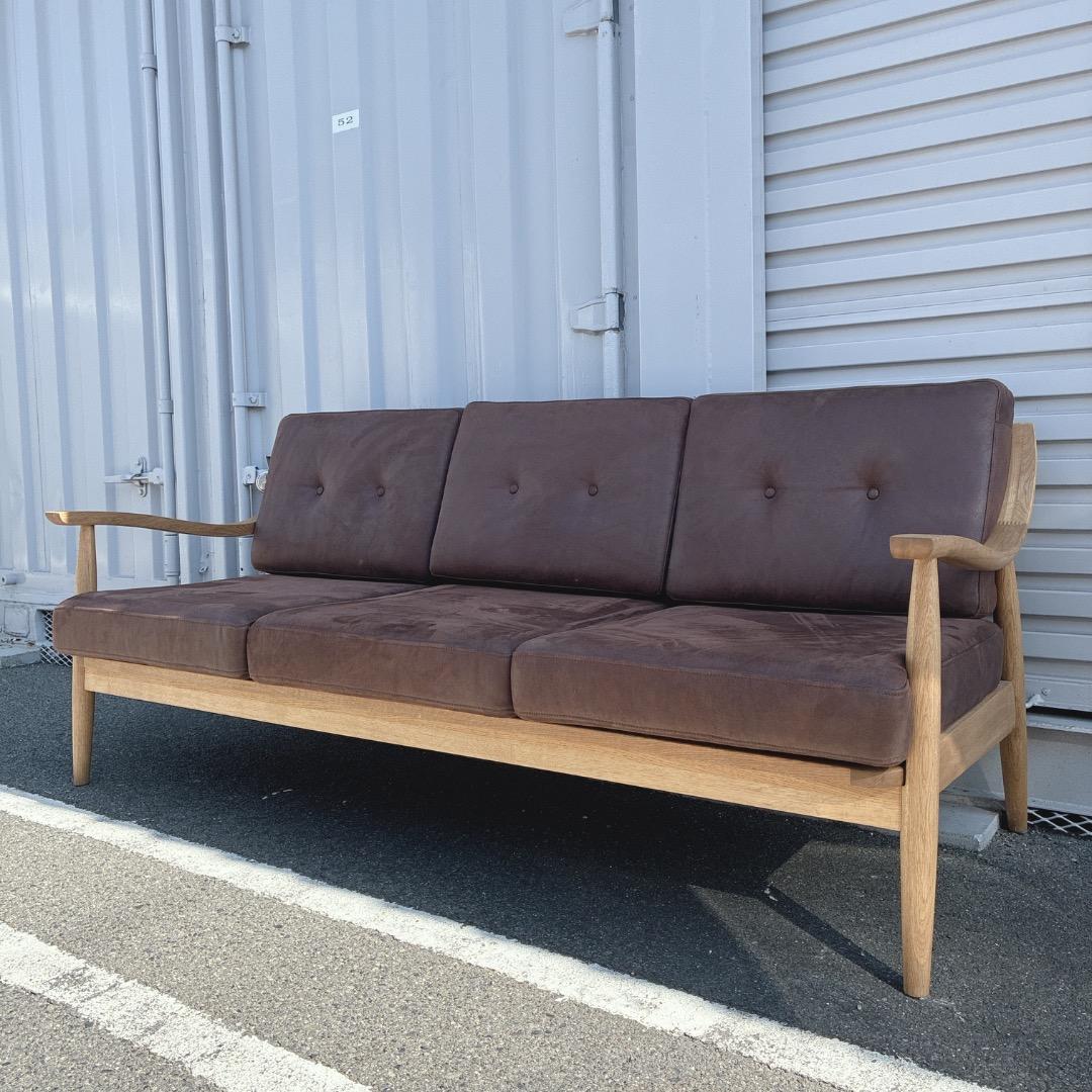 【お値下げOK】綺麗 クラッシュゲート アルネソファ3P レザーテックス 廃盤品