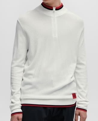 HUGO BOSS ジップネック ニットセーター