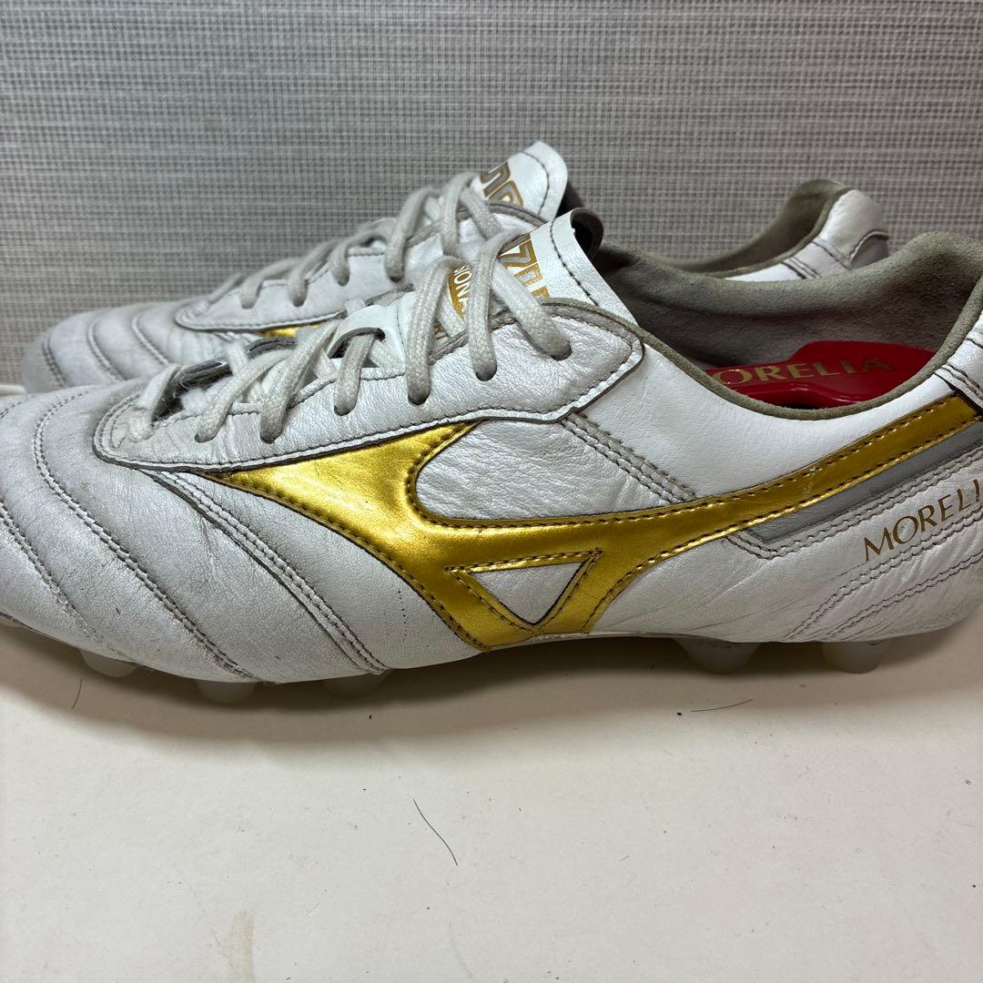 Mizuno Morelia サッカーシューズ ホワイト/ゴールド