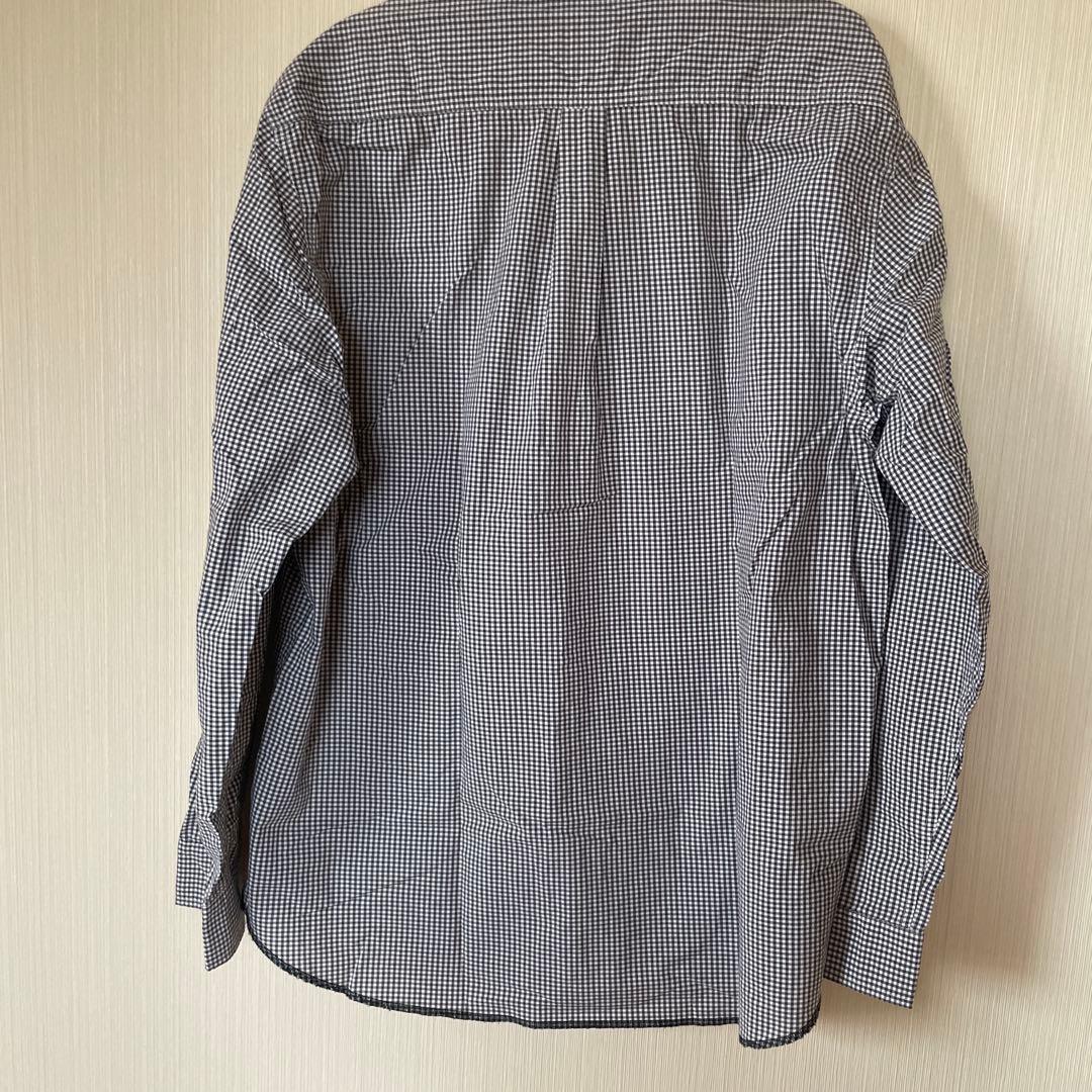 Stüssy ブラック　ホワイト　チェック柄シャツ XL オシャレポケット
