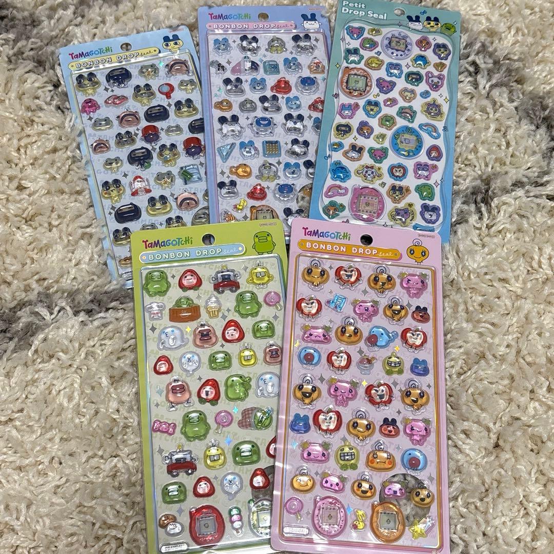 たまごっち ボンボンドロップシール seria きらきらシール 計13枚セット‼️