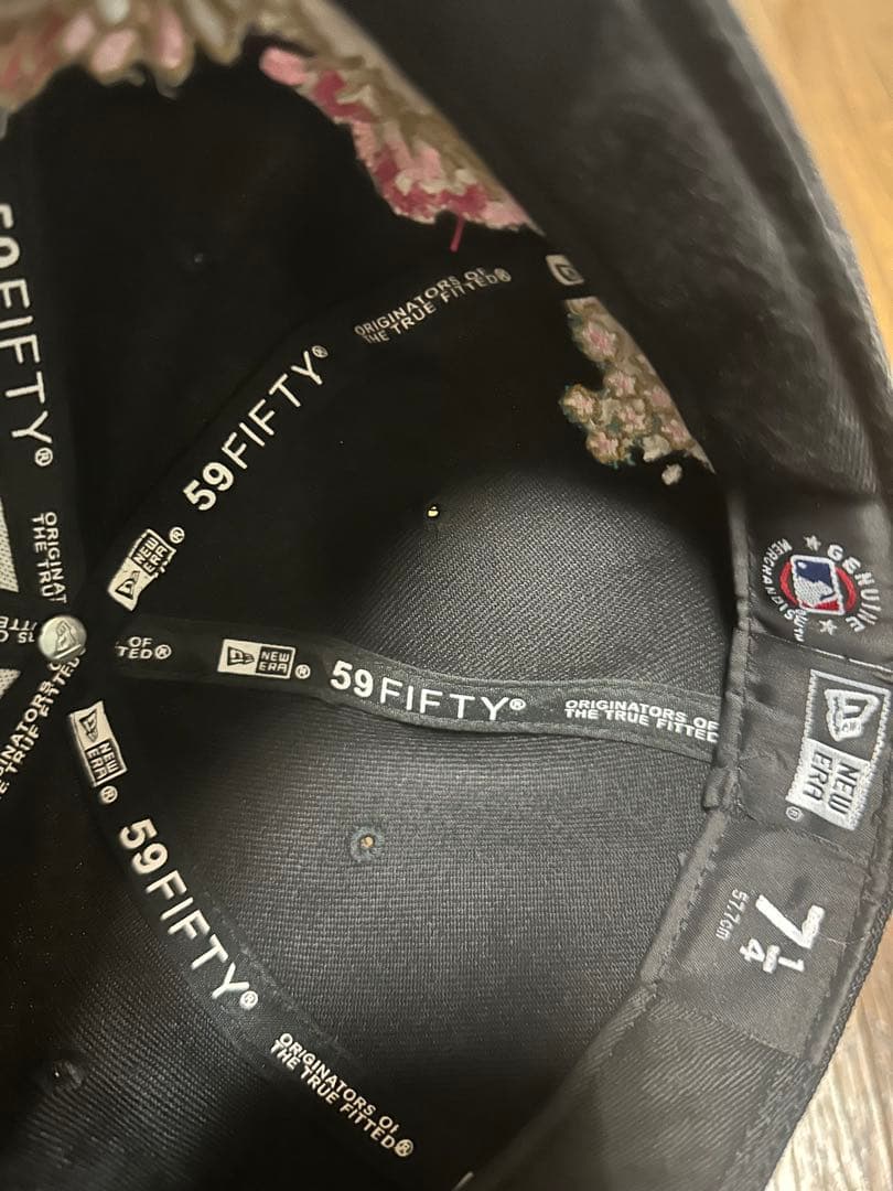 New Era 59FIFTY ブラックキャップ 7 1/4