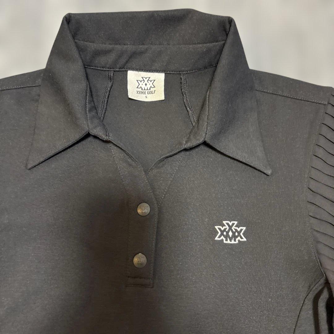 XXMXGOLF ゴルフ　レディース　シャツ　ブラック　ゼクシィミックス