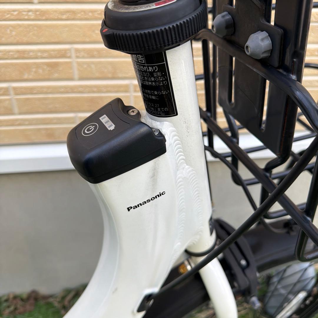 電動アシスト自転車 チャイルドシート付き ホワイト