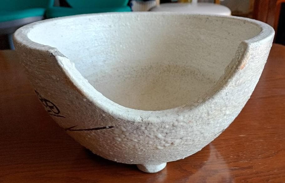 信濃焼き　風炉　茶道具　骨董品　置物飾り