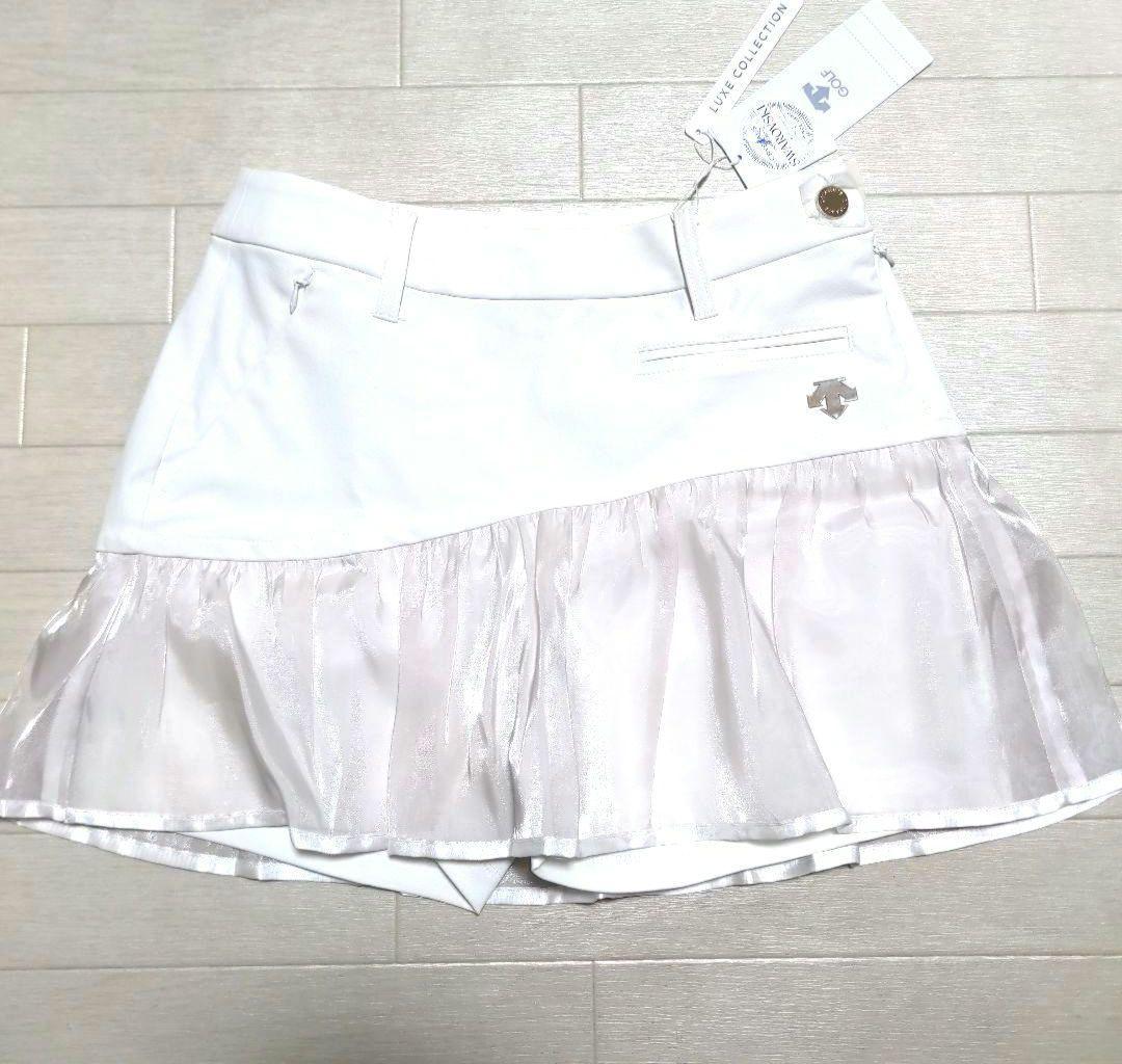 新品　デサントゴルフ　スカート風ショートパンツSS　白定価27500円