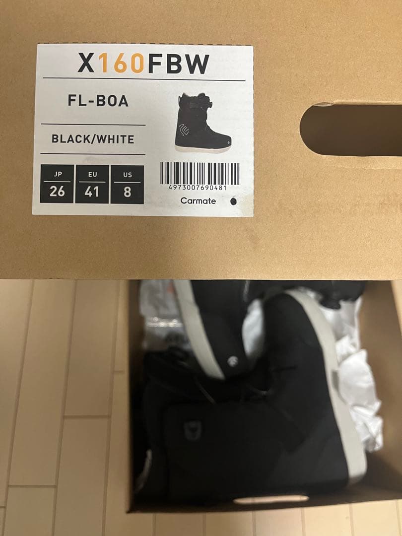 FLUXX160FBW FL-BOA ブラック/ホワイト 26cm