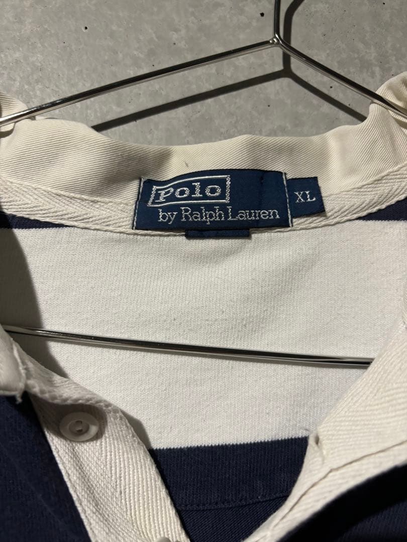 Polo by Ralph Lauren ラガーシャツ XL ネイビーとホワイト