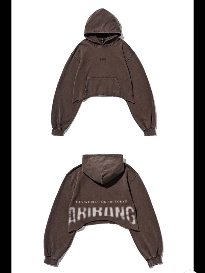 BTS ARIRANG Japan 日本 Crop Hoodieフーディー　L