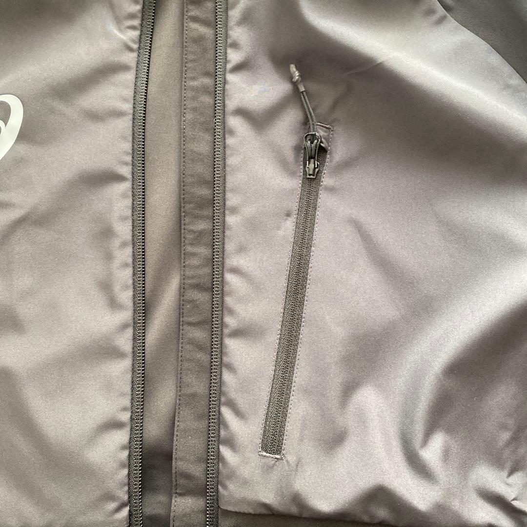 asics ブラックウィンドブレーカー MICROFT WIND BARRIER