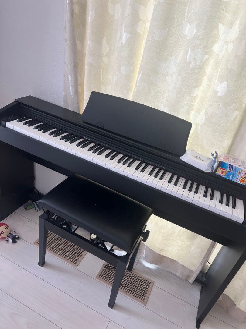 ［長野県引き取り限定 ］CASIO PX-770 電子ピアノ 黒 椅子付き