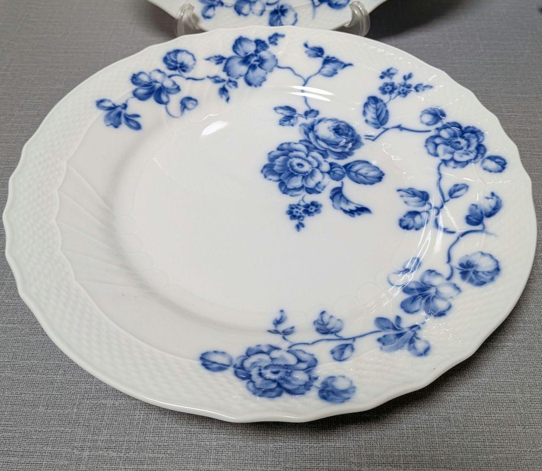 美品　リチャードジノリ　ローズブルー　大皿26.5cm 2枚
