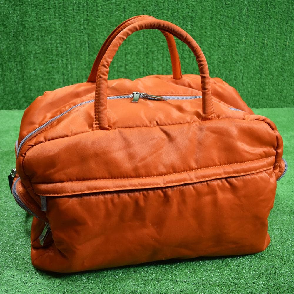 ONOFF/オノフ ゴルフ ボストンバッグ【オレンジ】美品！
