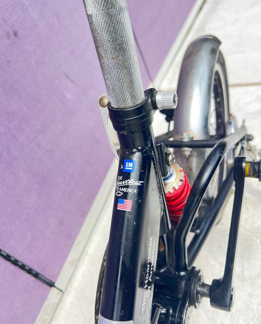 CHEVROLET 折りたたみ自転車 ブラック・シルバーシボレー16インチ