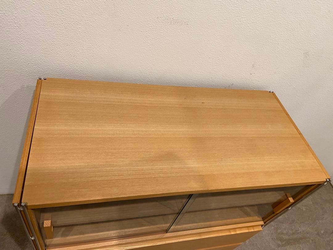 ⭐️美品⭐️オプション２個付⭐️無印良品⭐️ステンレスユニットシェルフ ワイド小