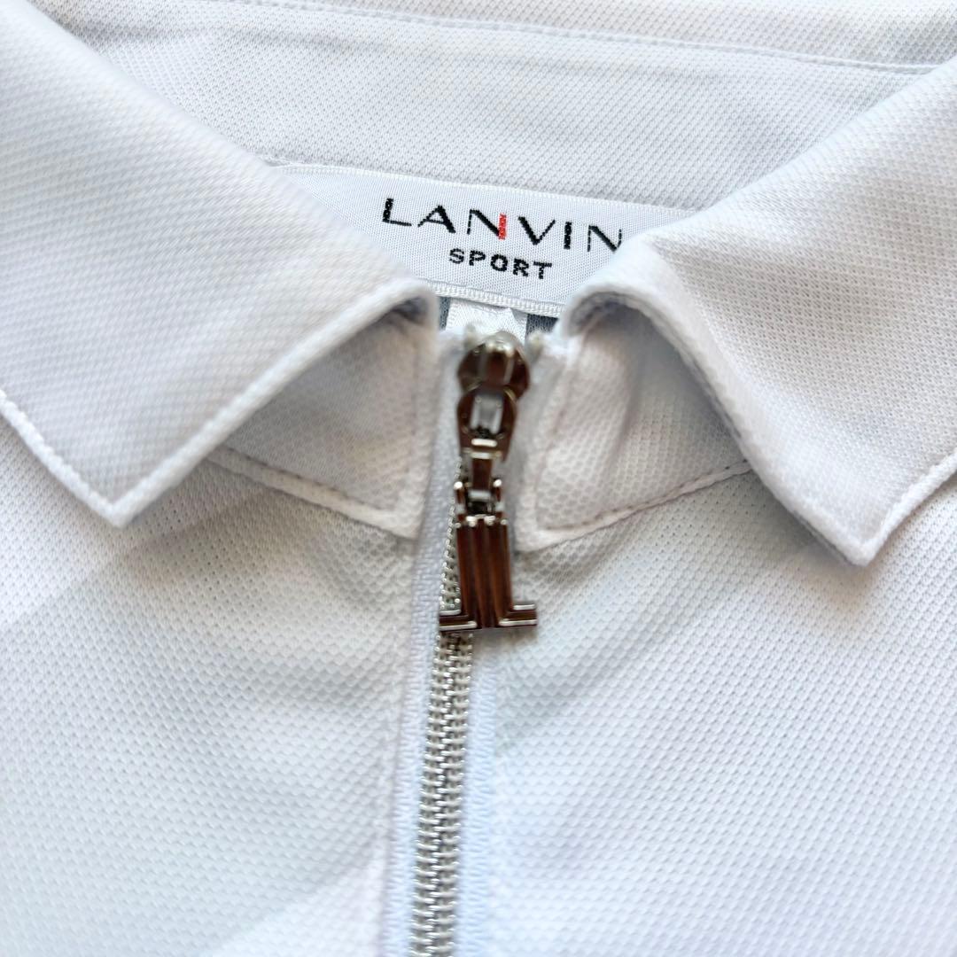 LANVIN SPORT ランバンスポール ロゴチャームハーフジップ ポロシャツ