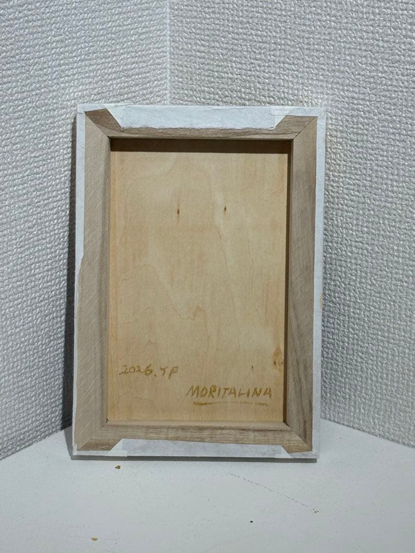 森田リナ 作 金彩フラワー アクリル画 和紙作品 原画 ハンドメイド