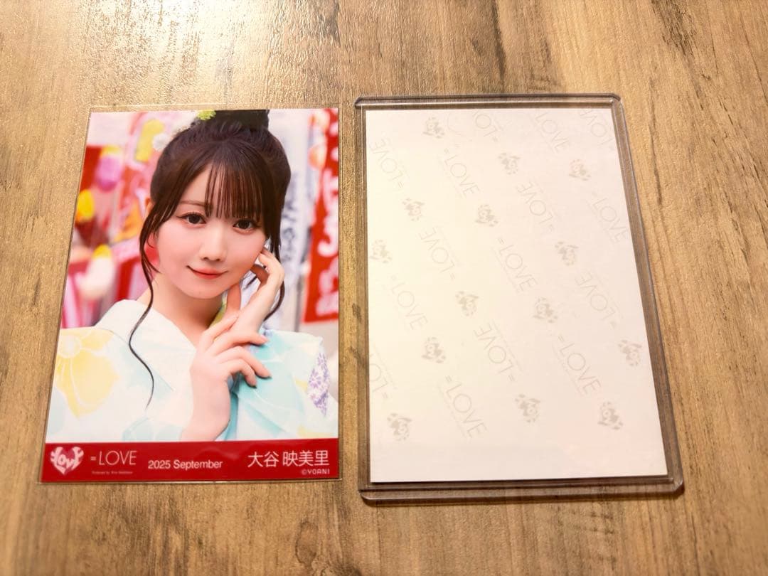 直筆　=LOVE 大谷映美里　生写真　内緒バナシ