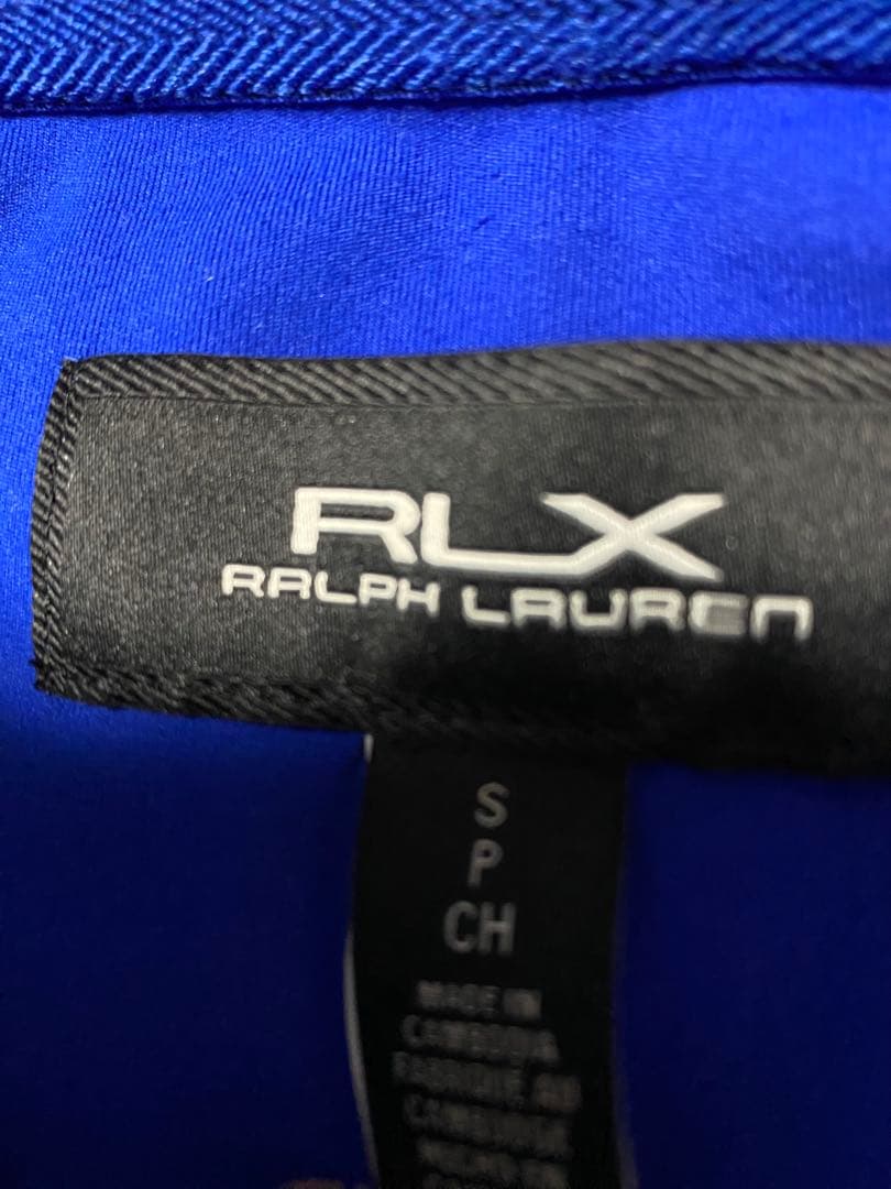 RLX ラルフローレン ストレッチジャケット S ブルー QRタグ ゴルフウェア