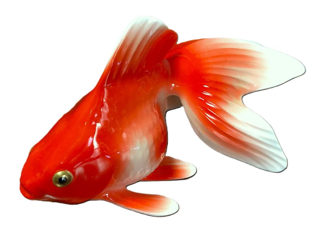 【 BONE CHINA 金魚 】　無疵完品 Noritake/ノリタケ