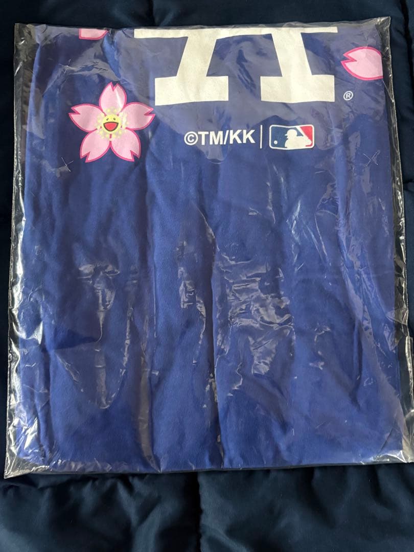 Nike ドジャース MLB コラボ 村上隆 Tシャツ ブルー Lサイズ