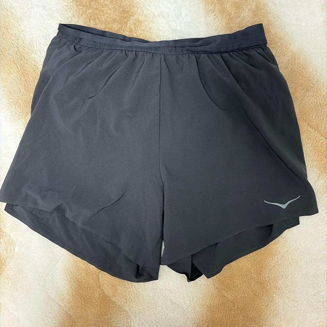 HOKA M GLIDE 5 SHORT ブラック + Tシャツ