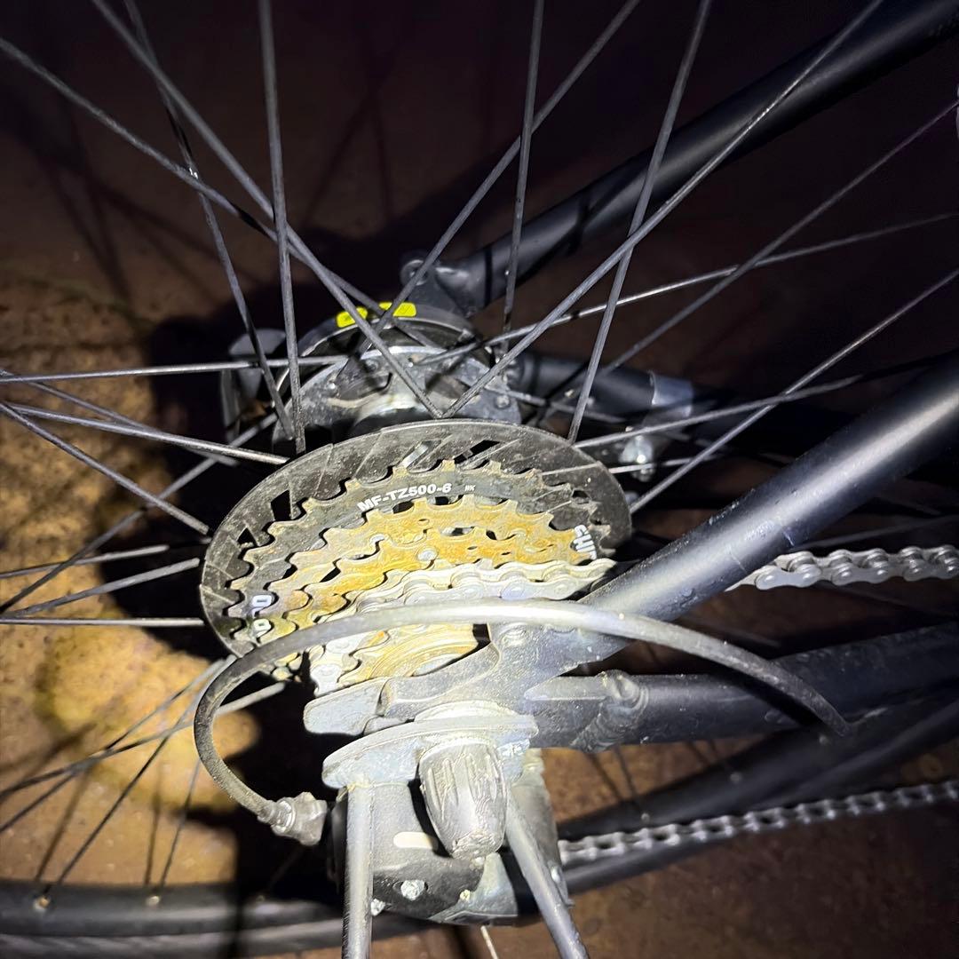 【長岡】BRIDGESTONE クロスバイク アルミブラック 700C