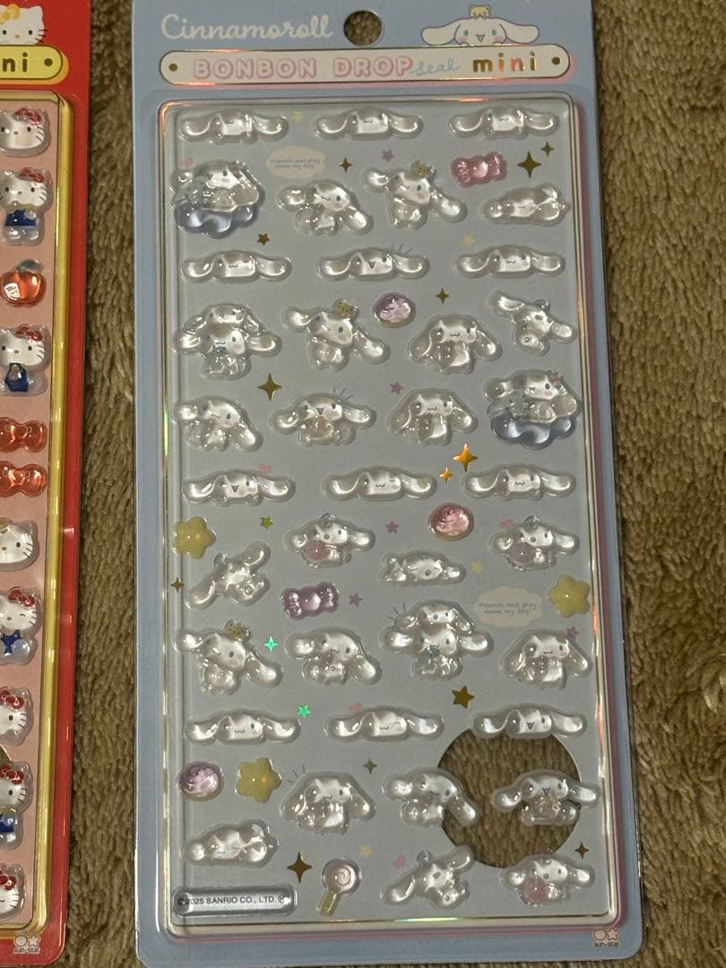 サンリオ　正規品　ボンボンドロップミニシール 6枚セット