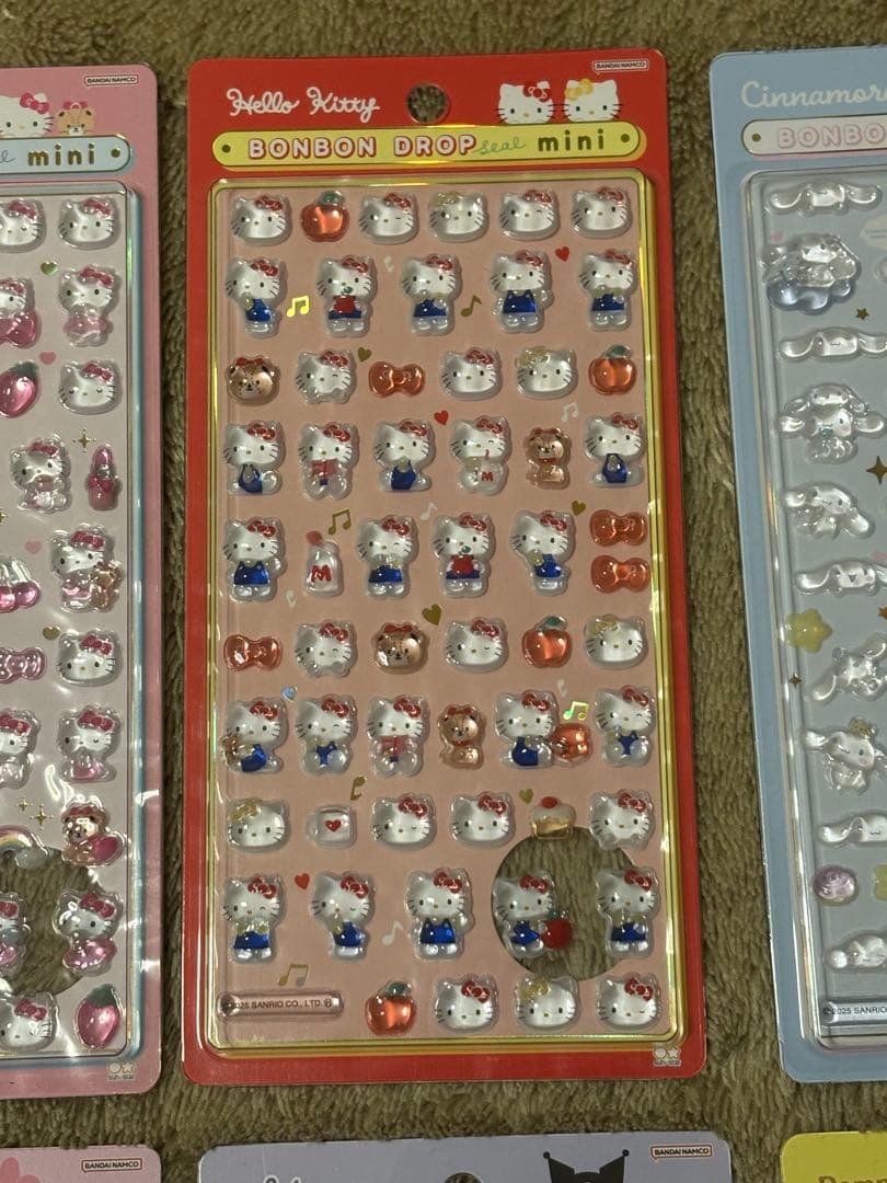 サンリオ　正規品　ボンボンドロップミニシール 6枚セット