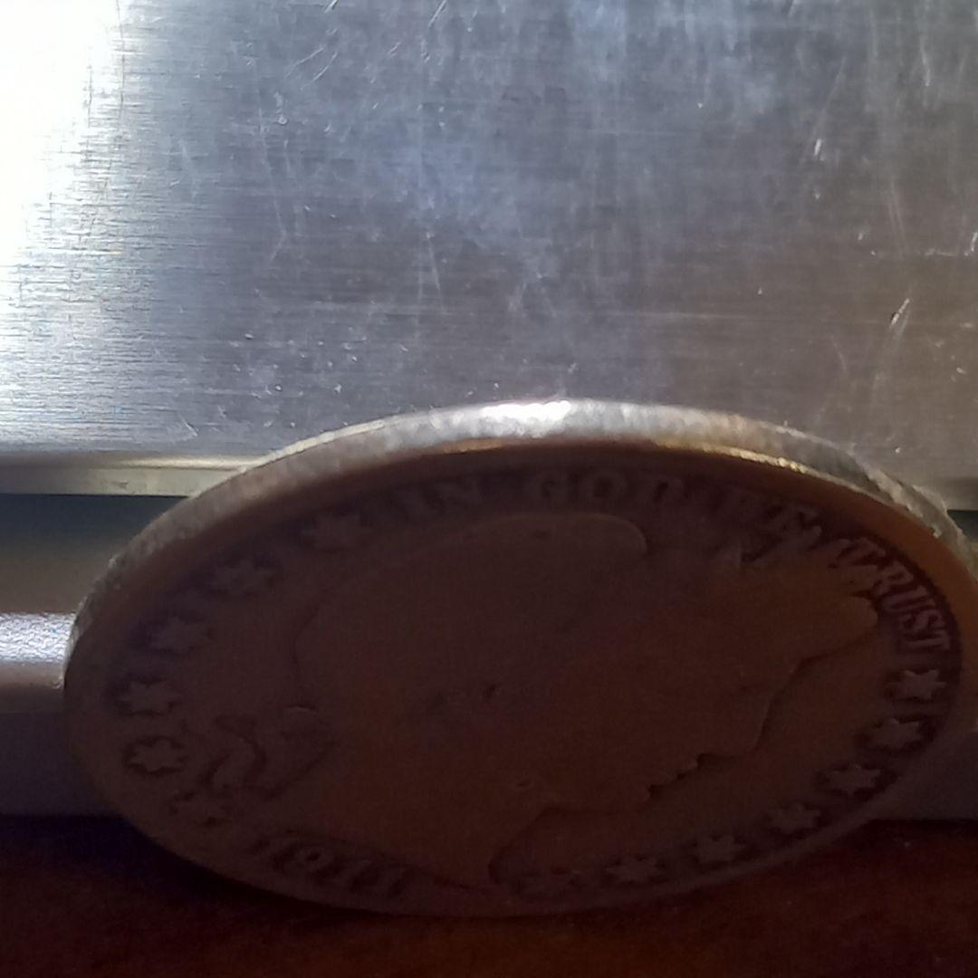 銀貨 1911年 バーバーハーフダラー アメリカ【即購入可能です】