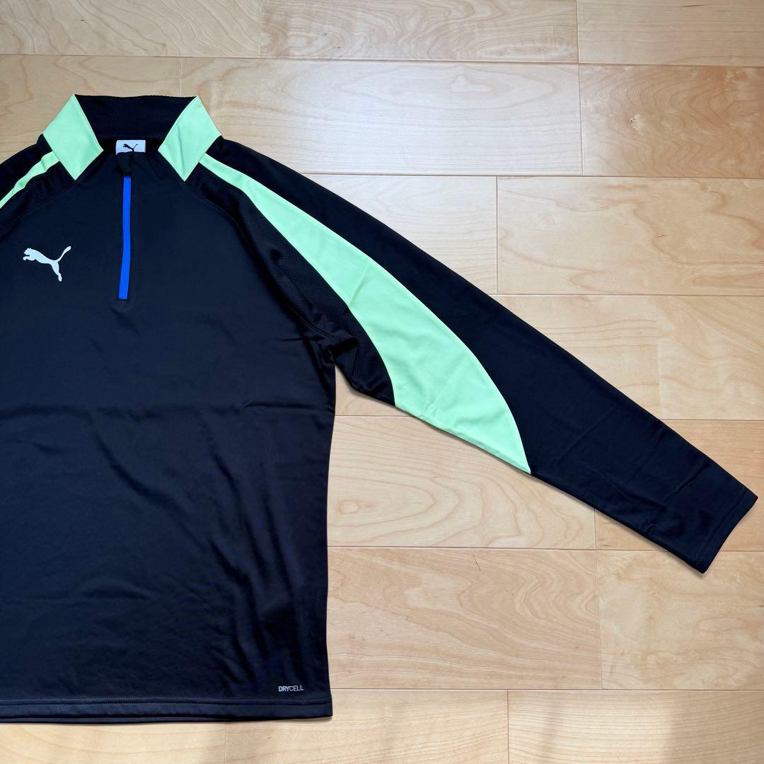 PUMA プーマ　サッカーウェア　上下セット　長袖　パンツ　黒ブラック　XL新品