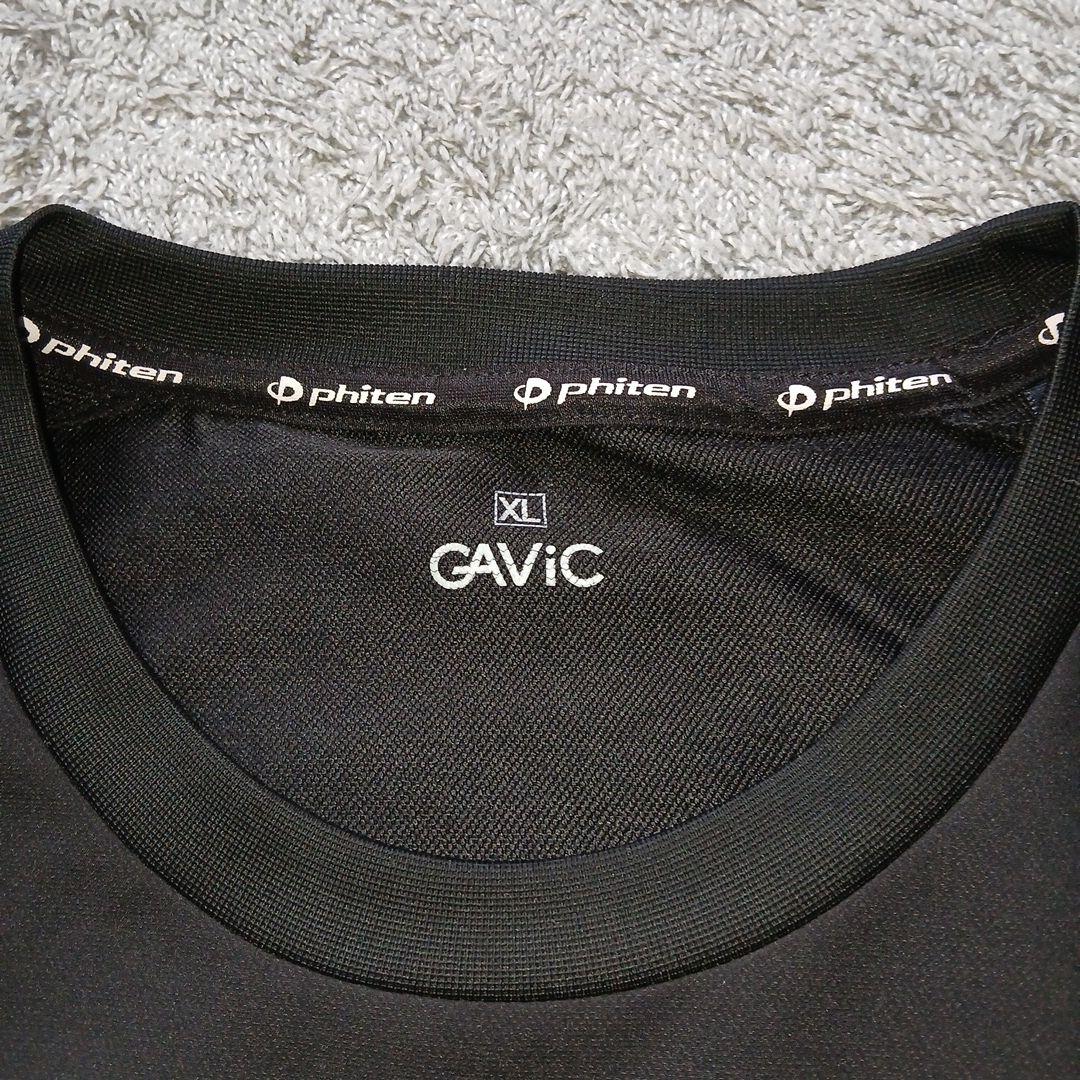 美品ガビックGAVIC×phiten ハイブリッドクロスプルオーバーブラックXL