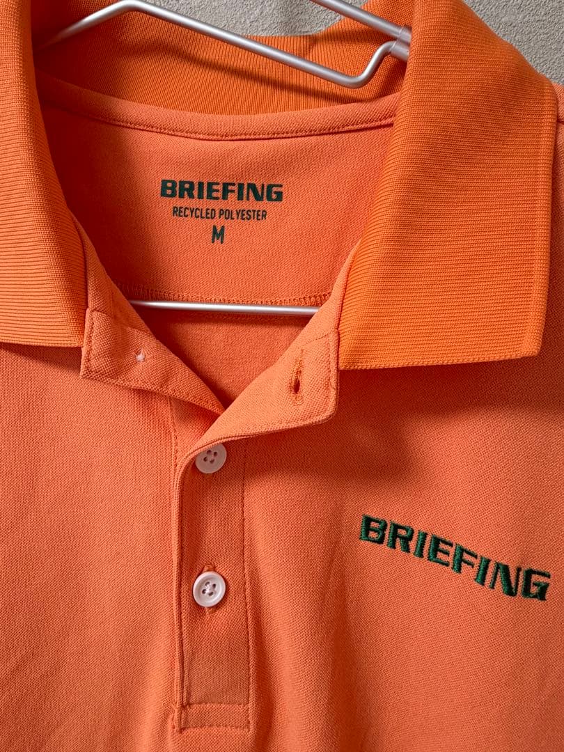 BRIEFING オレンジ ポロシャツ M