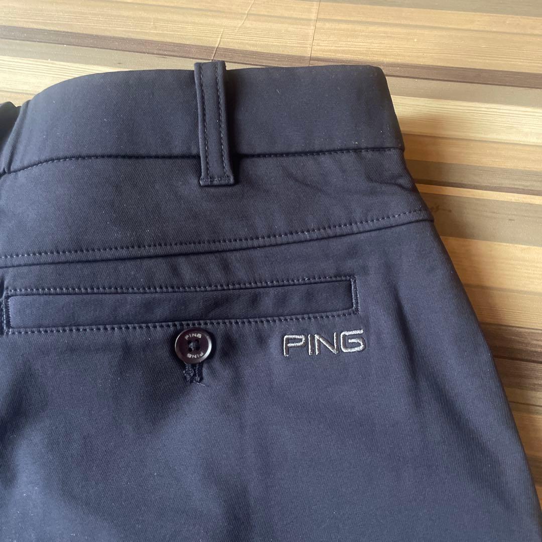 【新品タグ付き】PING ゴルフパンツ メンズ 裏起毛 ストレッチ 防寒W80