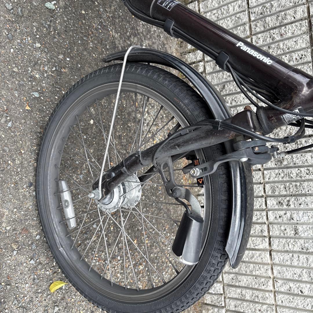 電動自転車 チャイルドシート付き　修理必要