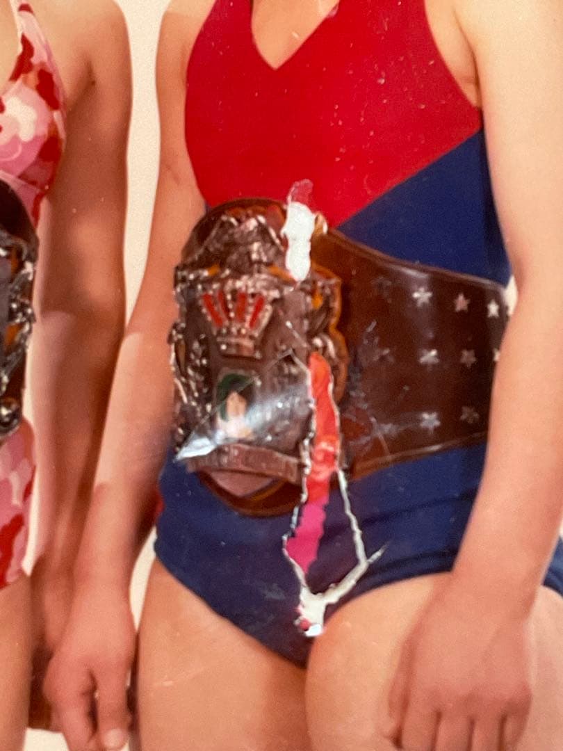 ビューティーペア／ジャッキー佐藤&マキ上田肉筆サイン色紙【昭和の女子プロレス】。