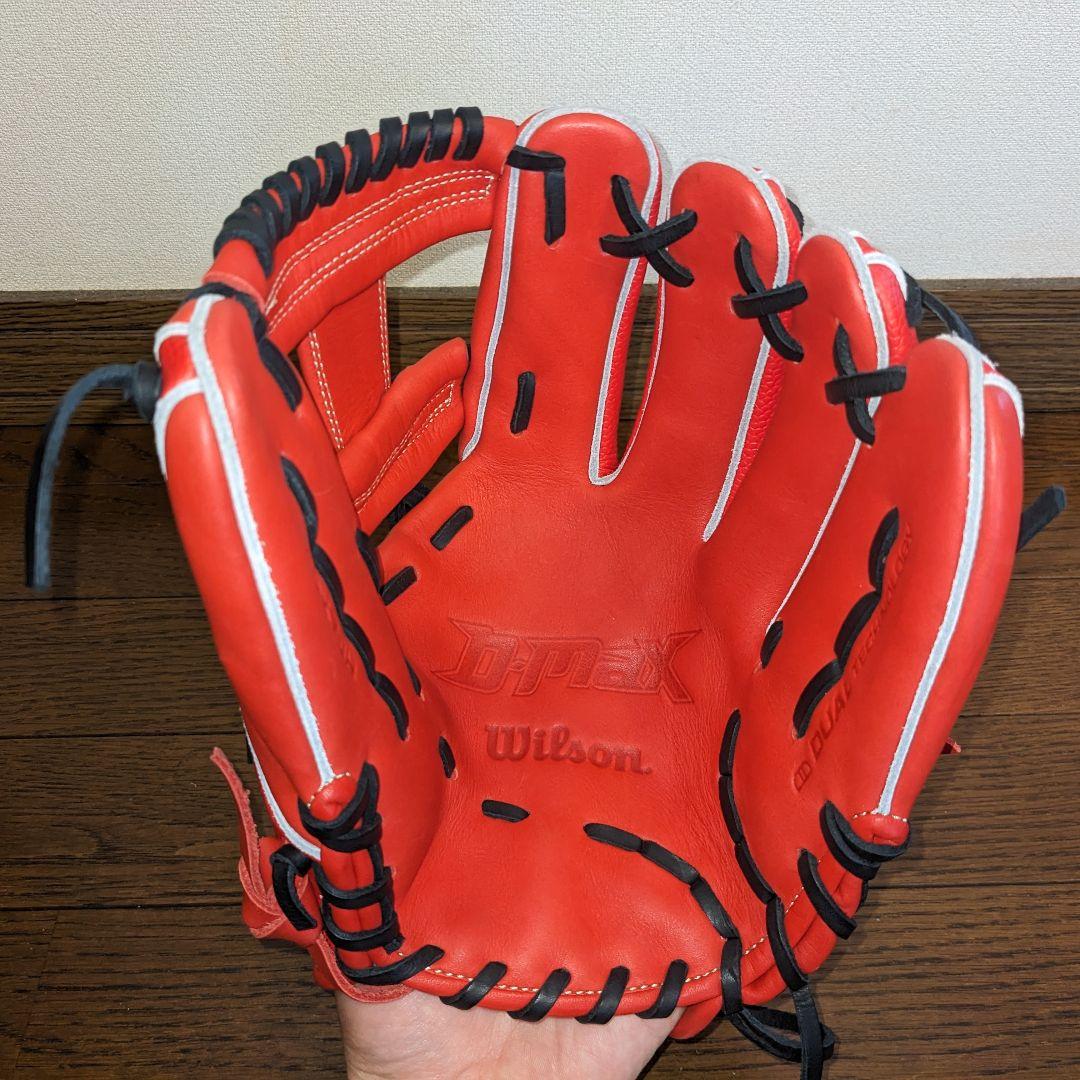 極美品 ウィルソン Wilson D-MAX DUAL Jr. 87型 レッド
