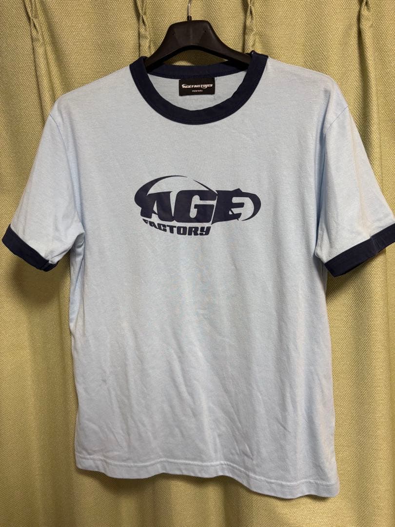 AgeFactory リンガーTシャツ light blue L