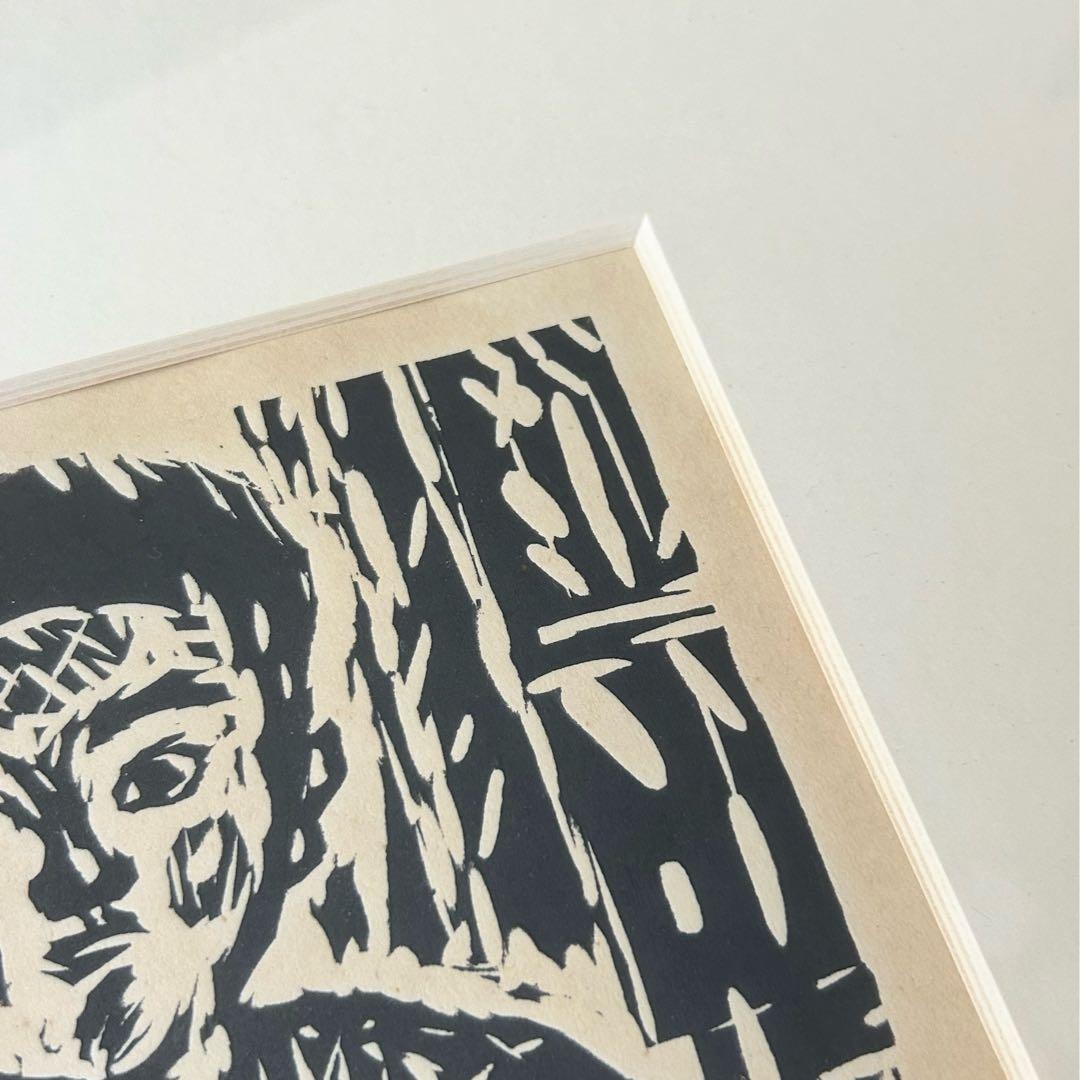 笹島喜平木版画1955年エディション直筆サイン有り棟方志功