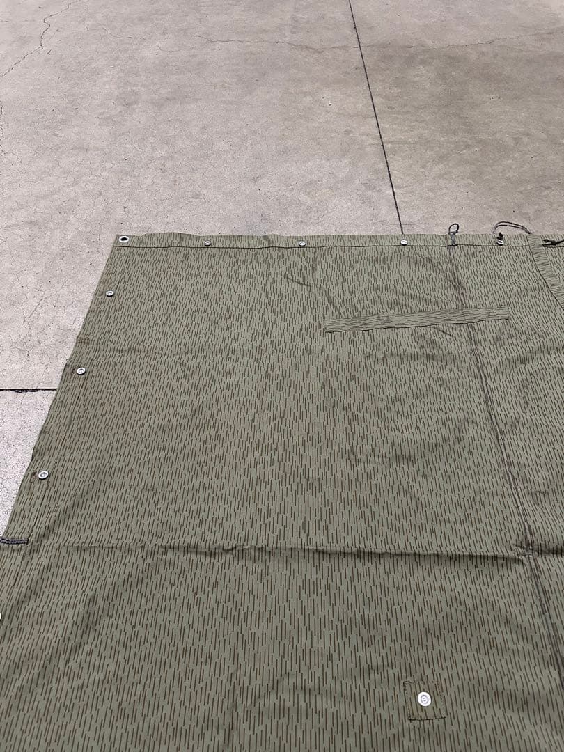 東ドイツ軍幕　テントシート レインドロップカモ