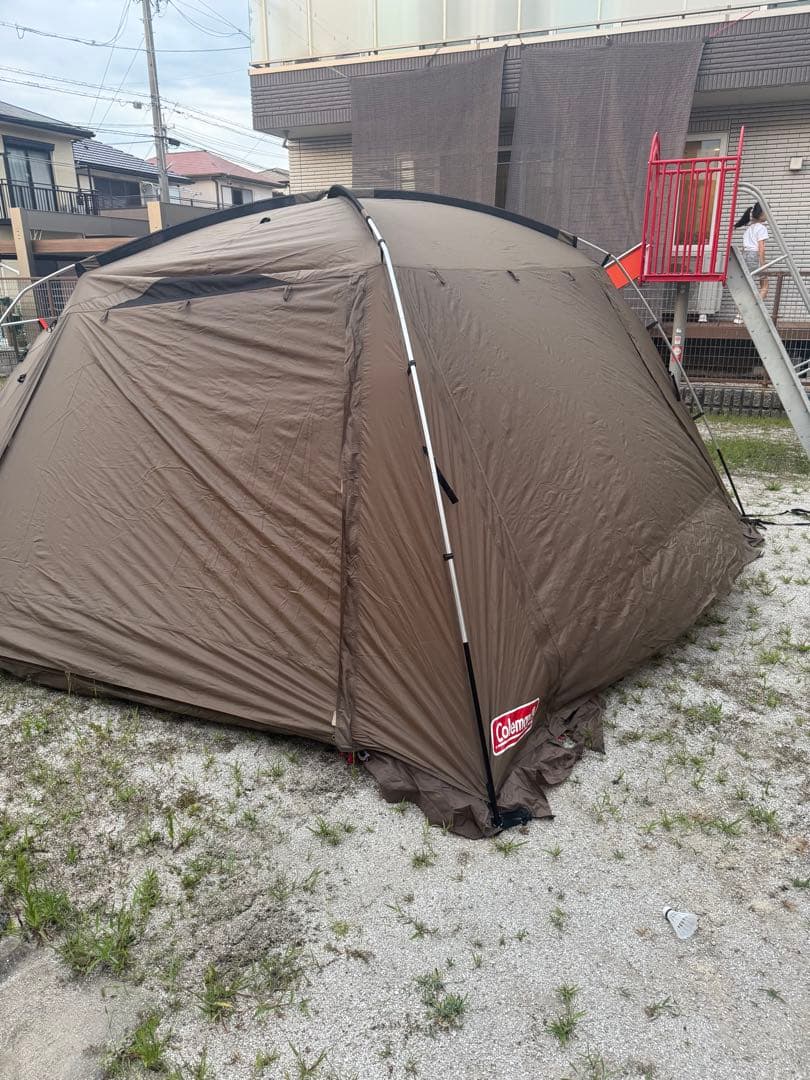 【連休特別値下げ】Coleman タフスクリーン2ルームハウス　タンカラー